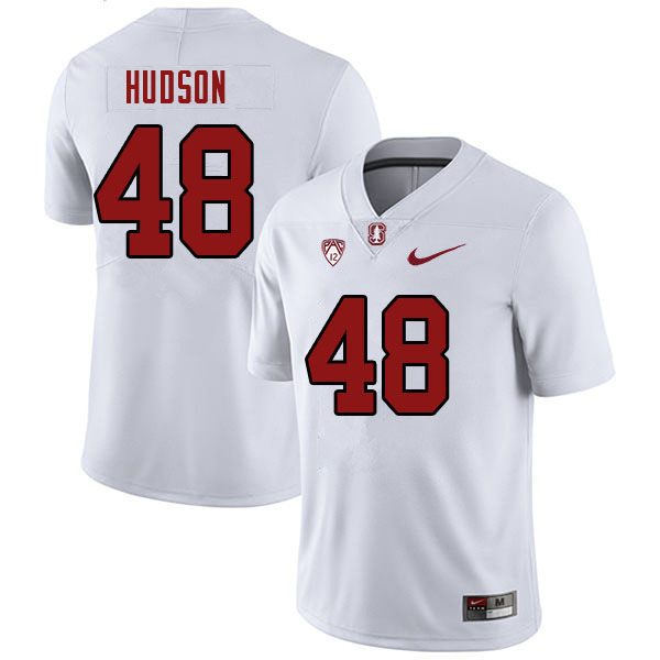 Men-Youth #48 Benjamin Hudson Stanford Cardinal College 2023 Football Stitched Jerseys Sale-White